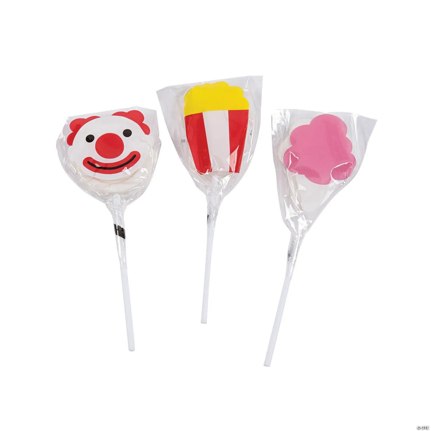 Carnival Cherry Flavoured Lollipops - 12 PK